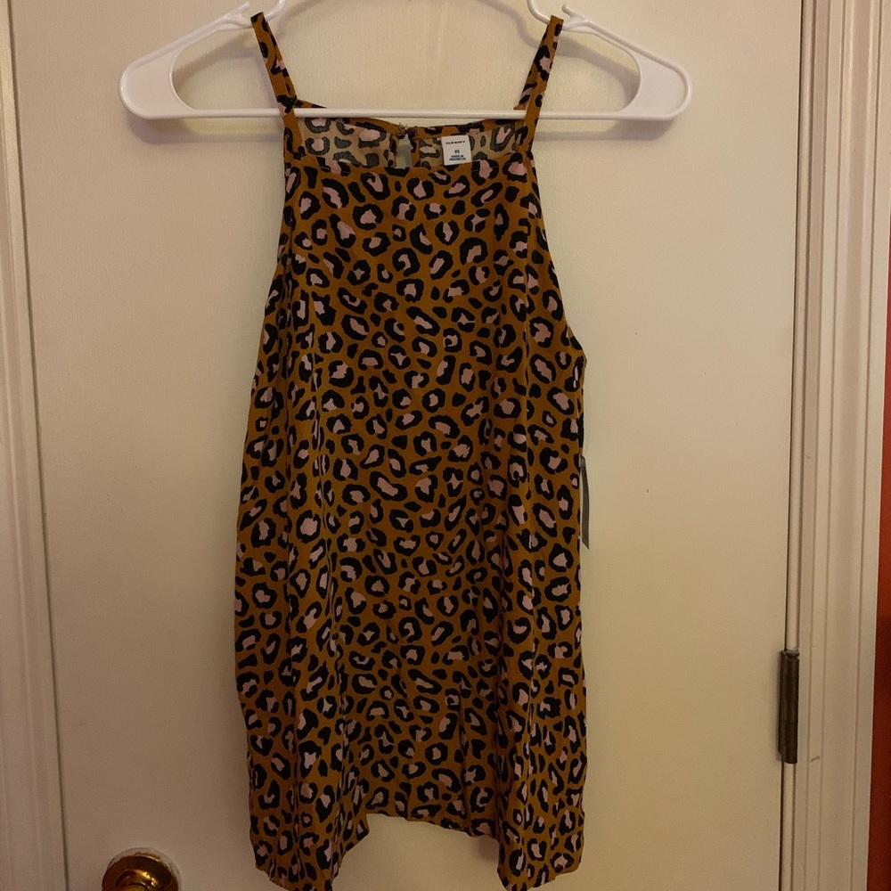 Cheetah print tank top